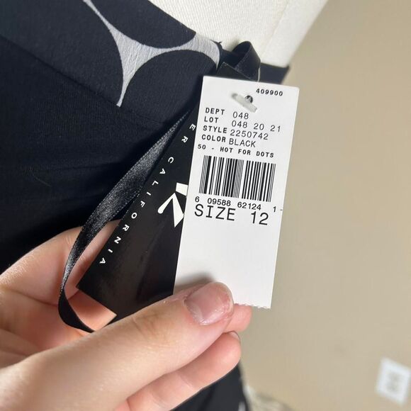 NWT Deadstock Iz Buyer Polka Dot Fairy Whimsigoth Ruffle Dress - Picture 4 of 4